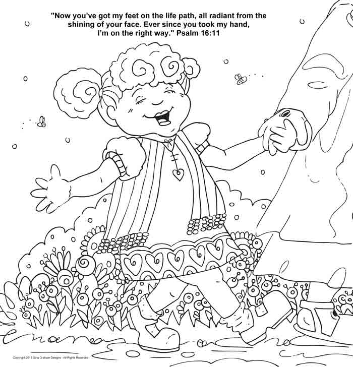 Holding Hands coloring sheet
